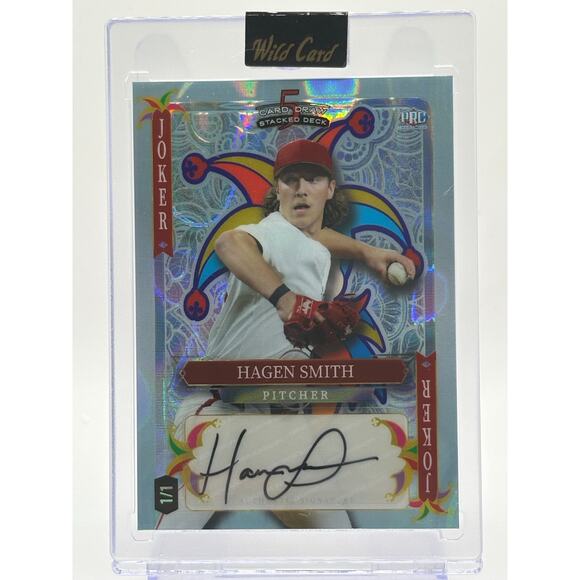 2024 Wild Card Stacked Deck Hagen Smith Rookie Joker Auto 1/1 SSP White Sox RC - Picture 1 of 2